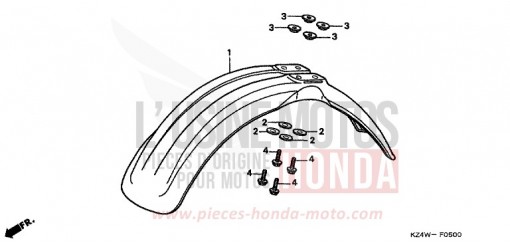 AILE AVANT CR125RW de 1998